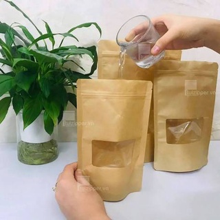 [1kg /1 size] túi zip giấy cửa sổ