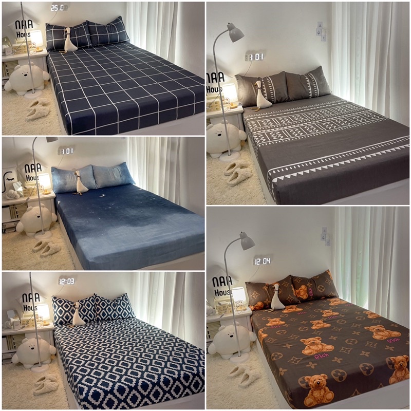 Bộ ga gối cotton 2D NAA House