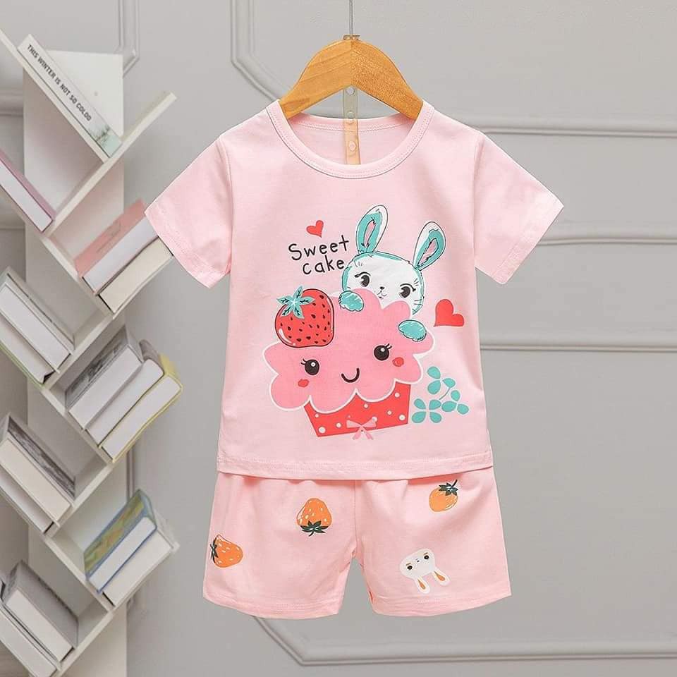 Đồ bộ cotton xuất hàn bé gái (6-32kg) chất vải mát mịn, hoạ tiết dễ thương