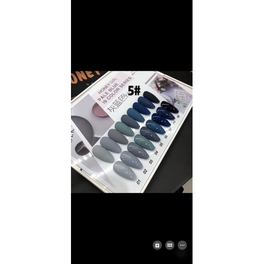 Sét sơn gel Vandonnie 18 hoac Dirse 18 mầu hot trend 2022 tặng kèm bảng màu sơn sẵn