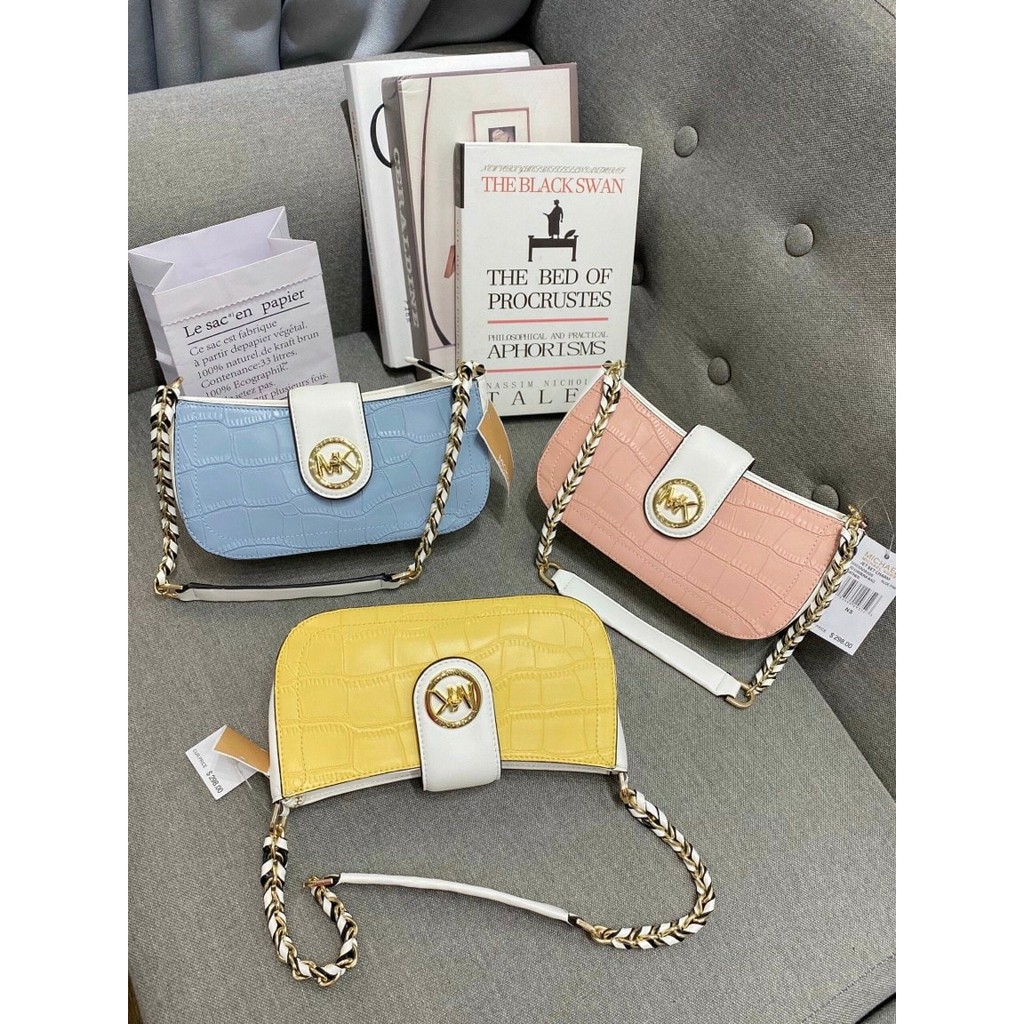 Túi da vân Croco-MK CARMEN EXTRA-SMALL