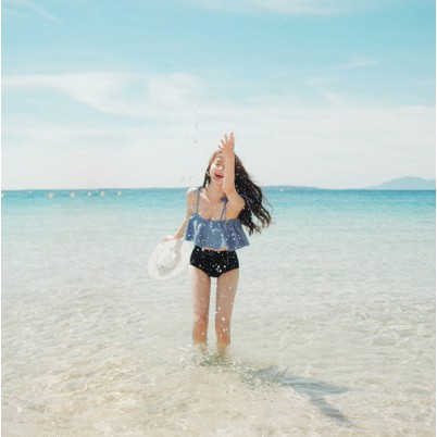 Có sẵn Set bikini bèo xanh thun lạnh, gọng mút siêu đẹp | BigBuy360 - bigbuy360.vn
