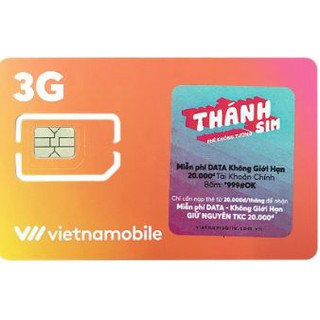 Sim 4g vietnammobile