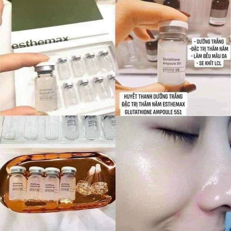 Serum tế bào gốc truyền trắng Esthe max chuyên dùng trong các Spa Clinic của Hàn - 1 lọ