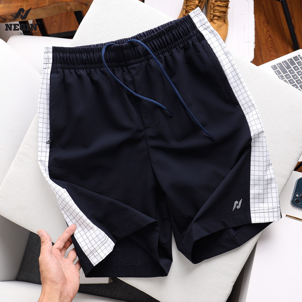 Quần Thể Thao Nam Phối Kẻ 0050 Easy Active - Thoải Mái Thương Hiệu NEGIN