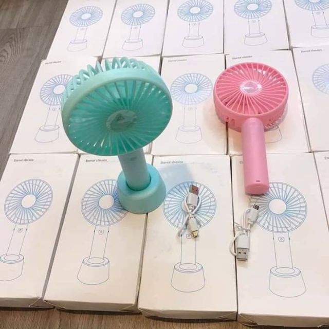 Quạt Tích Điện Mini Cầm Tay 3 Chế Độ Gió | BigBuy360 - bigbuy360.vn
