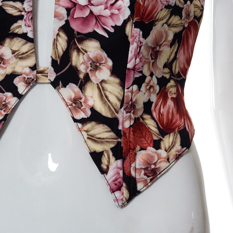 Áo Lửng Hai Dây In Hoa Gợi Cảm Cho Nữ