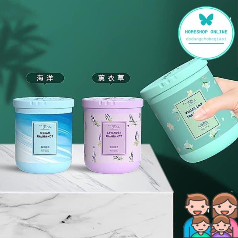 Sáp thơm phòng sáp thơm khử mùi nhà vệ sinh toilet ô tô với 4 mùi hương tự nhiên 190g