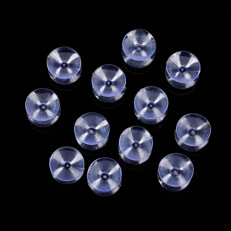 Set 10 Giác Hút Hai Mặt Bằng Nhựa Trong Suốt Hút Chân Không Đa Ứng Dụng Cho Nhà Bếp Nhà Tắm