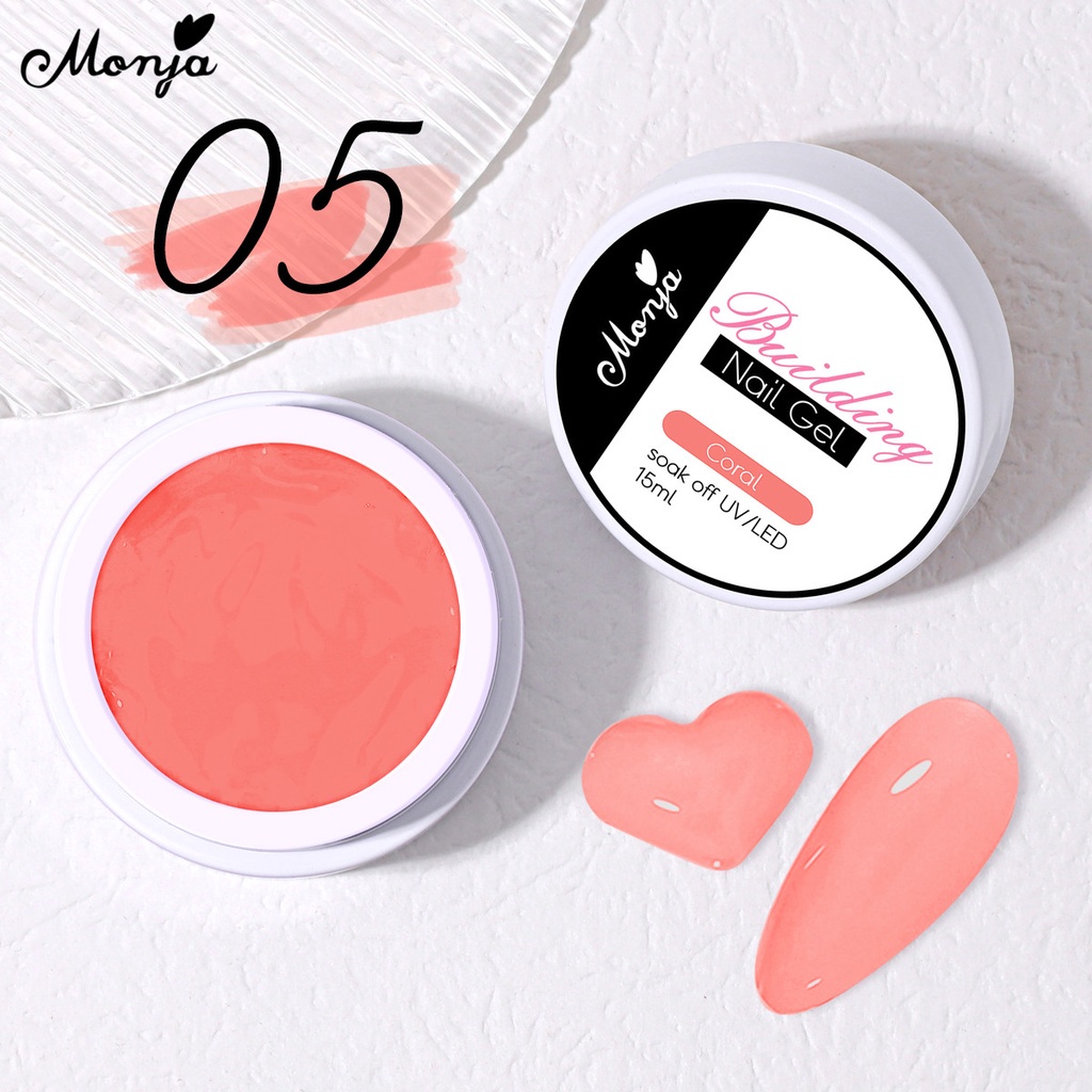 Sơn Móng Tay Gel UV Monja 15ML Không Dính Nhanh Chóng Tạo Hiệu Ứng Đèn Led 3D