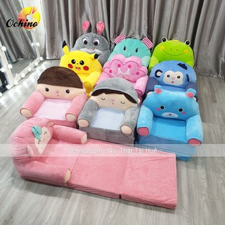 Sofa Giường - Ghế Lười Hình Thú Cho Bé 3 Tầng ⚡(Hàng loại 1 Có Sẵn)⚡