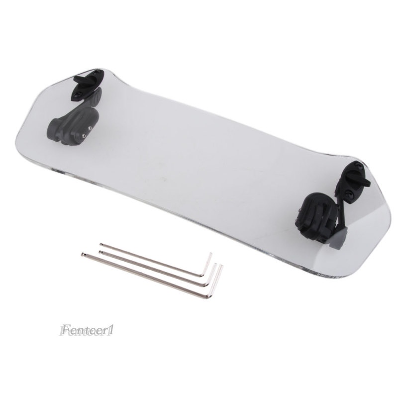 Kính Chắn Gió Mở Rộng 370mm Có Kẹp Cho Xe Mô Tô