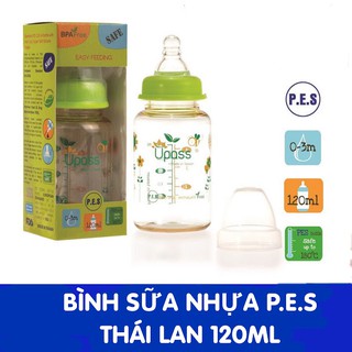 Bình sữa upass pes cổ thường 120ml