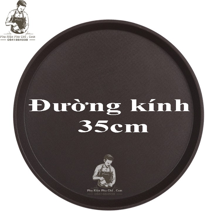 Khay Bê Đồ Tròn Chống Trượt - Khay Phục Vụ 35CM