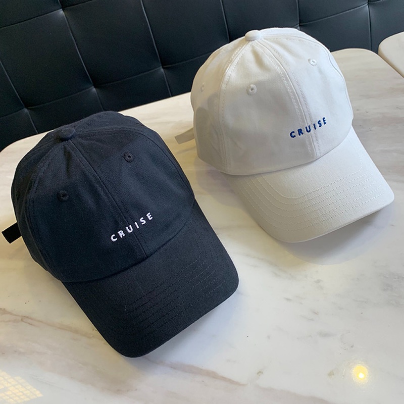 Mũ Lưỡi Trai Unisex Thêu Chữ Chất Liệu Cotton Mềm Thoáng Khí
