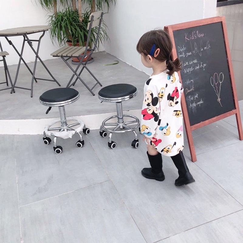 Đầm Thun Cotton Tay Dài In Hình Chuột Mickey Kiểu Mới Cho Nữ