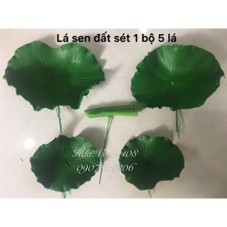 Lá sen đất sét (1 bộ 5 lá)
