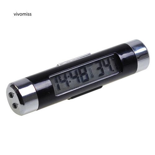Đồng hồ nhiệt kế có màn hình LCD gắn xe ô tô