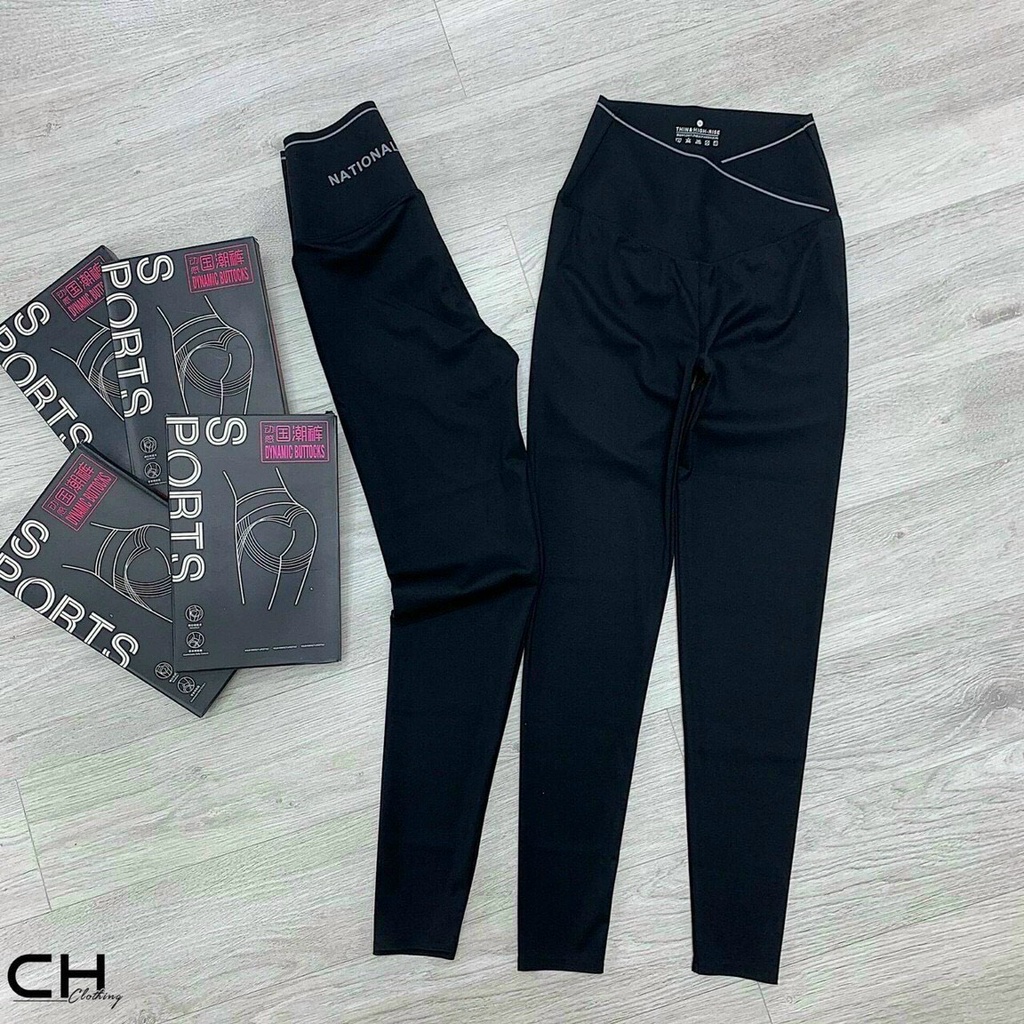 Quần legging nữ Ladya cạp chéo lưng cao gen bụng tôn dáng phái đẹp M2