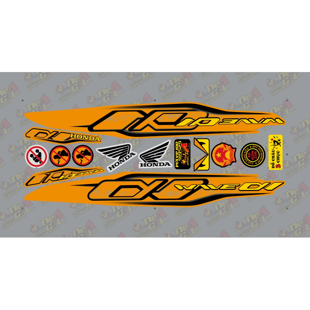 Tem rời Wave a 50 - 100 cc Đời 2006-2016 Mẫu Alpha zin 2021  919529