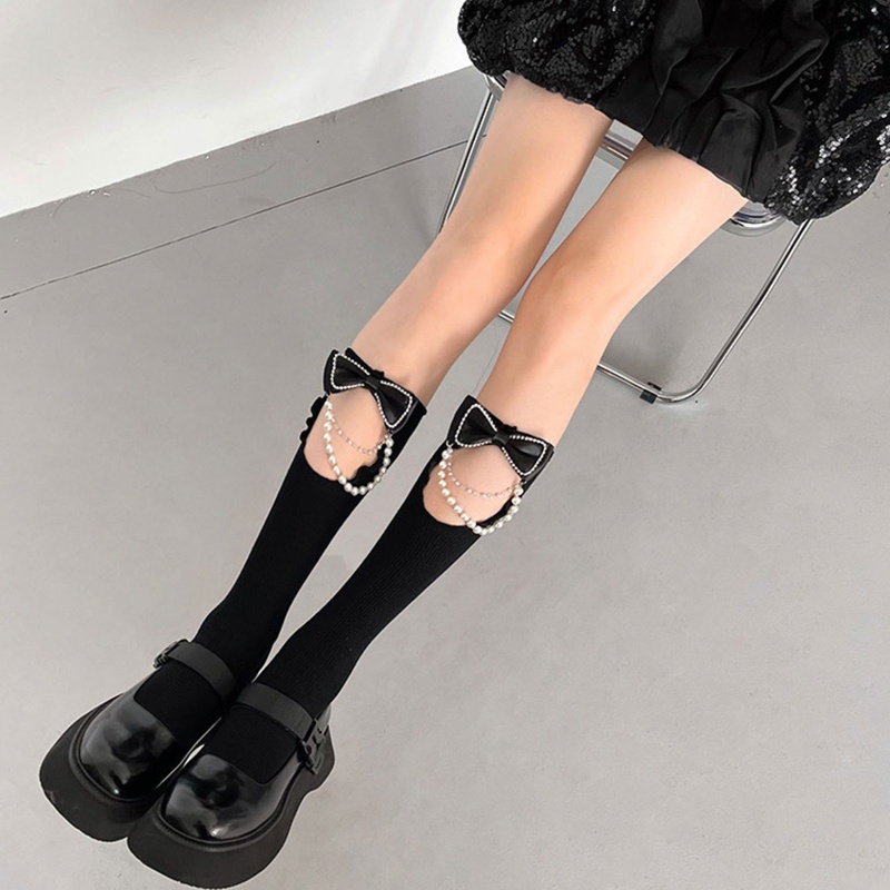 1 Đôi Tất Chân Dài Đến Đầu Gối Y2K Phong Cách Nhật Bản Ngọt Ngào Cho Nữ