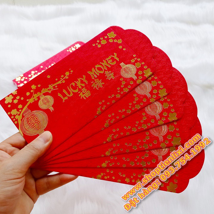 Bao Lì Xì Cao Cấp: Hồng Bao Lucky Money Ép Kim Sang Trọng. Thích Hợp Biếu, Tặng, Lì Xì Tết 2022