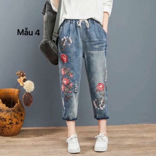 Baggy jean cạp chun