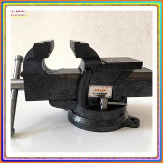 Ê tô kẹp bàn nguội xoay 360 độ Asaki AK-668 độ mở 125mm mồm rộng 125mm