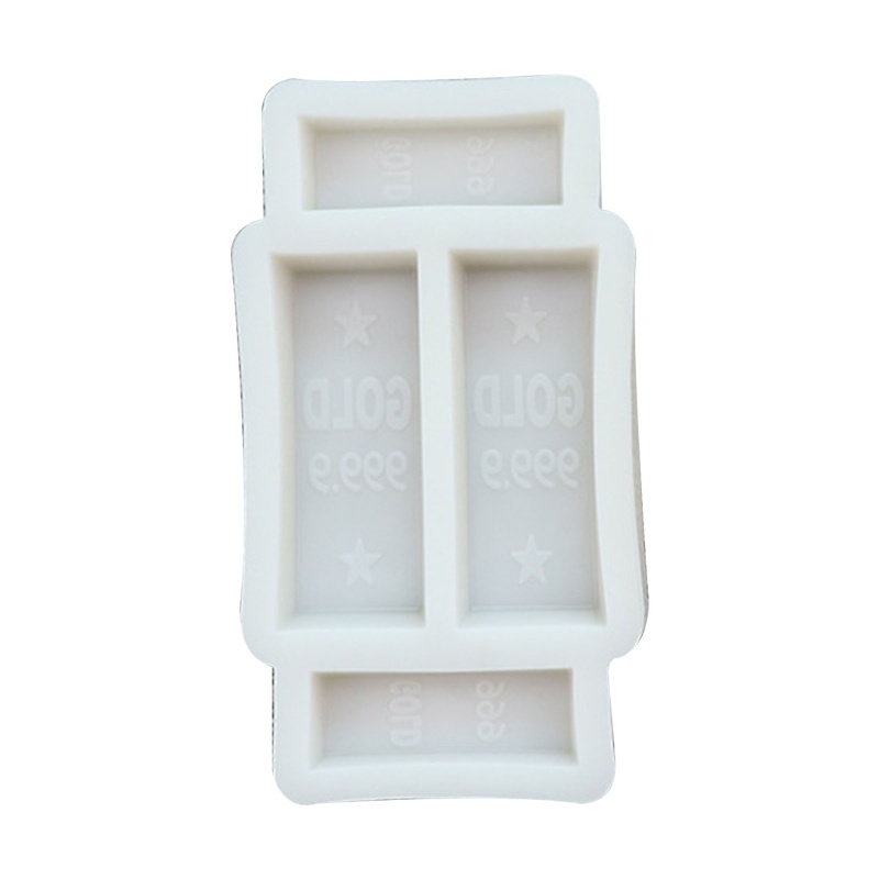 Khuôn Silicone Tạo Hình Làm Bánh Kẹo Hình Gạch Vàng 3D DIY