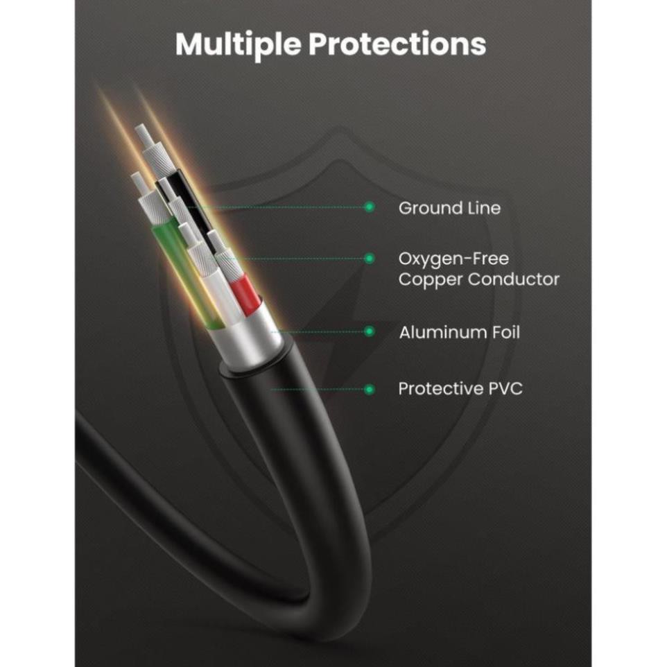 Cáp Mini USB To USB 2.0 Mạ Vàng Chính Hãng Ugreen - USB Cable IFC-400PCU - Mã 10354 - 10355 - 10385