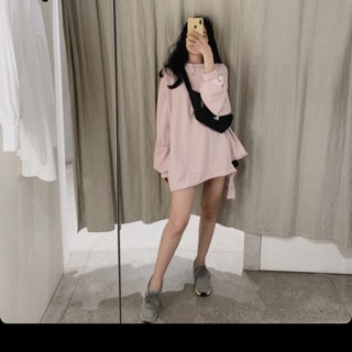 Áo hoodie rách gấu