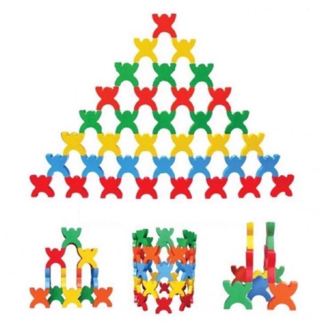 Đồ chơi xếp hình thang hình người winwin toys