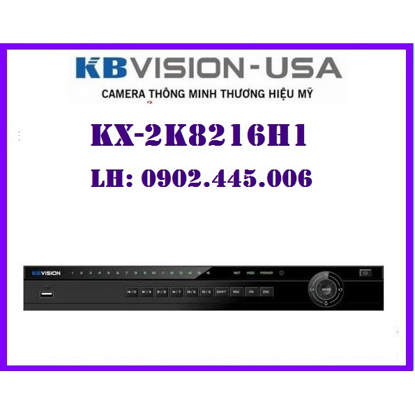 KX-2K8216H1, Đầu ghi hình 16 kênh  HDCVI, AHD, TVI, Analog, IP
