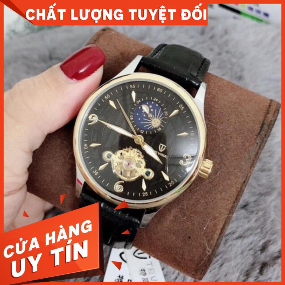 Đồng Hồ Nam Cơ Tự Động CHÍNH HÃNG TEVISE-T7 Dây Da Cao Cấp, Chống nước, Chống xước, Sang trọng, Nam Tính - MTP-STORE