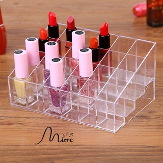 Khay Đựng Son 24 Ô Mica Cao Cấp Nhựa Dày siêu bền