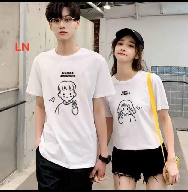 [FREESHIP ĐƠN TỪ 50K] Áo phông đôi chàng trai Cute (2 chiếc) LNG0220 1