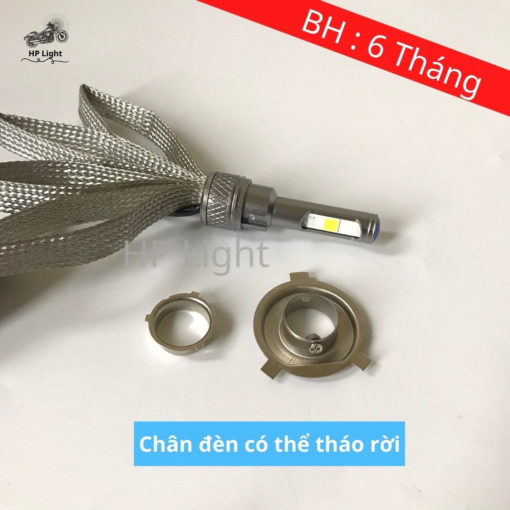 Đèn Pha Led Chính Hãng BMA 2 Tim M5 H4 Sáng Gom_ HP Light M02J