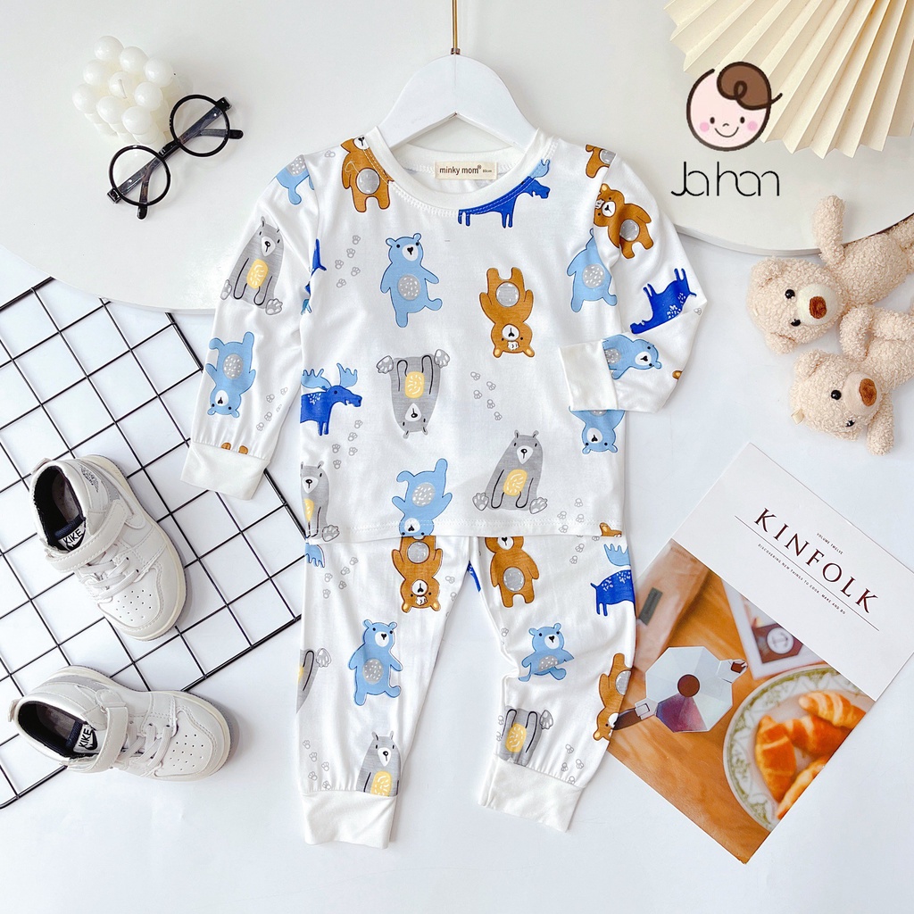 [Bé 7-32kg]Bộ Dài Tay Thun Lạnh In Toàn Thân Mềm Mịn Thoáng Mát Hàng Chuẩn Loại 1 cho bé trai bé gái