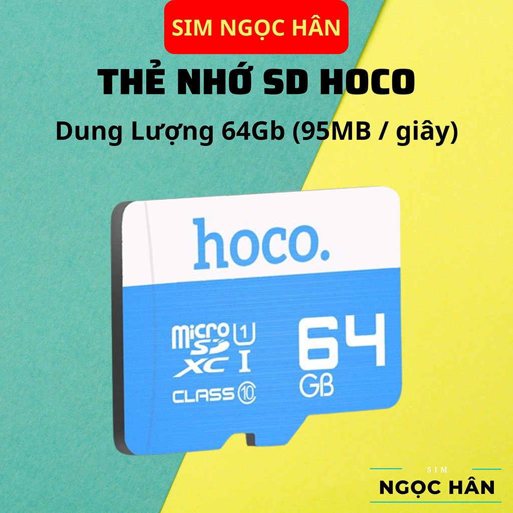 Thẻ Nhớ Micro SD HOCO Real 90MB/S - Class 10 Dung Lượng 8GB/16GB/32GB/64GB/128GB - Bảo Hành Chính Hãng