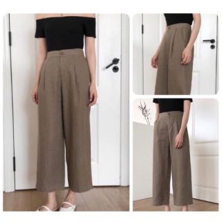 Quần culottes đũi