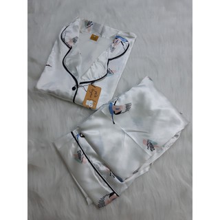 Bộ Lụa Áo Cộc Quần Dài
