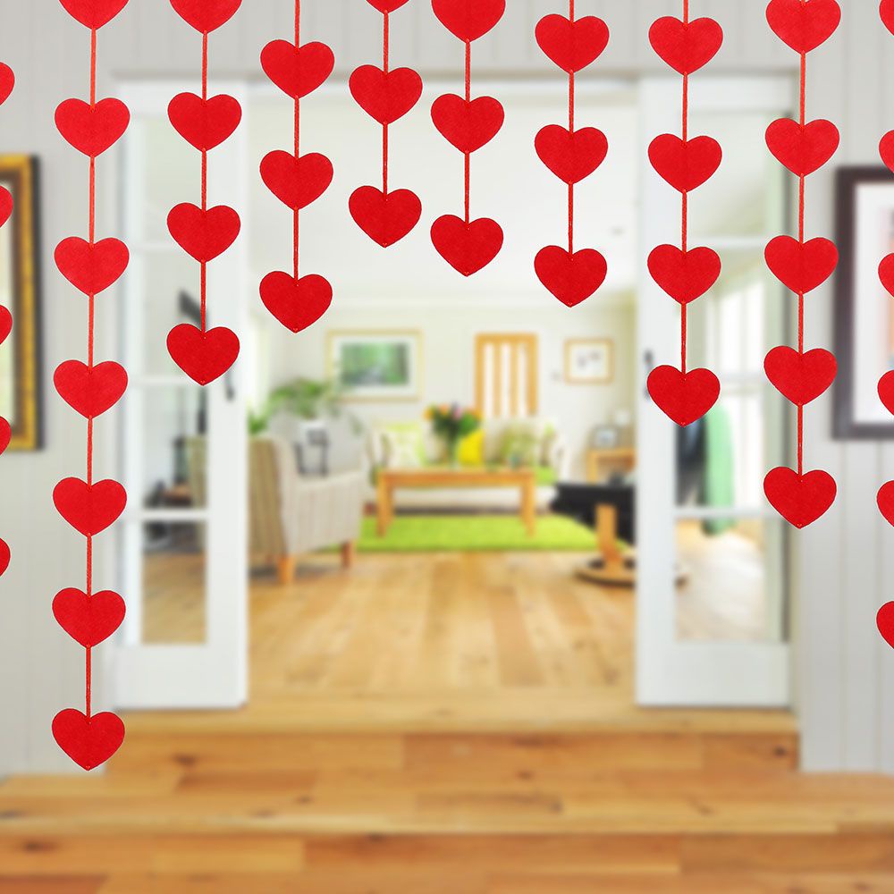 Bộ 16 Trái Tim Đỏ Dùng Trang Trí Tiệc Cưới/Sinh Nhật