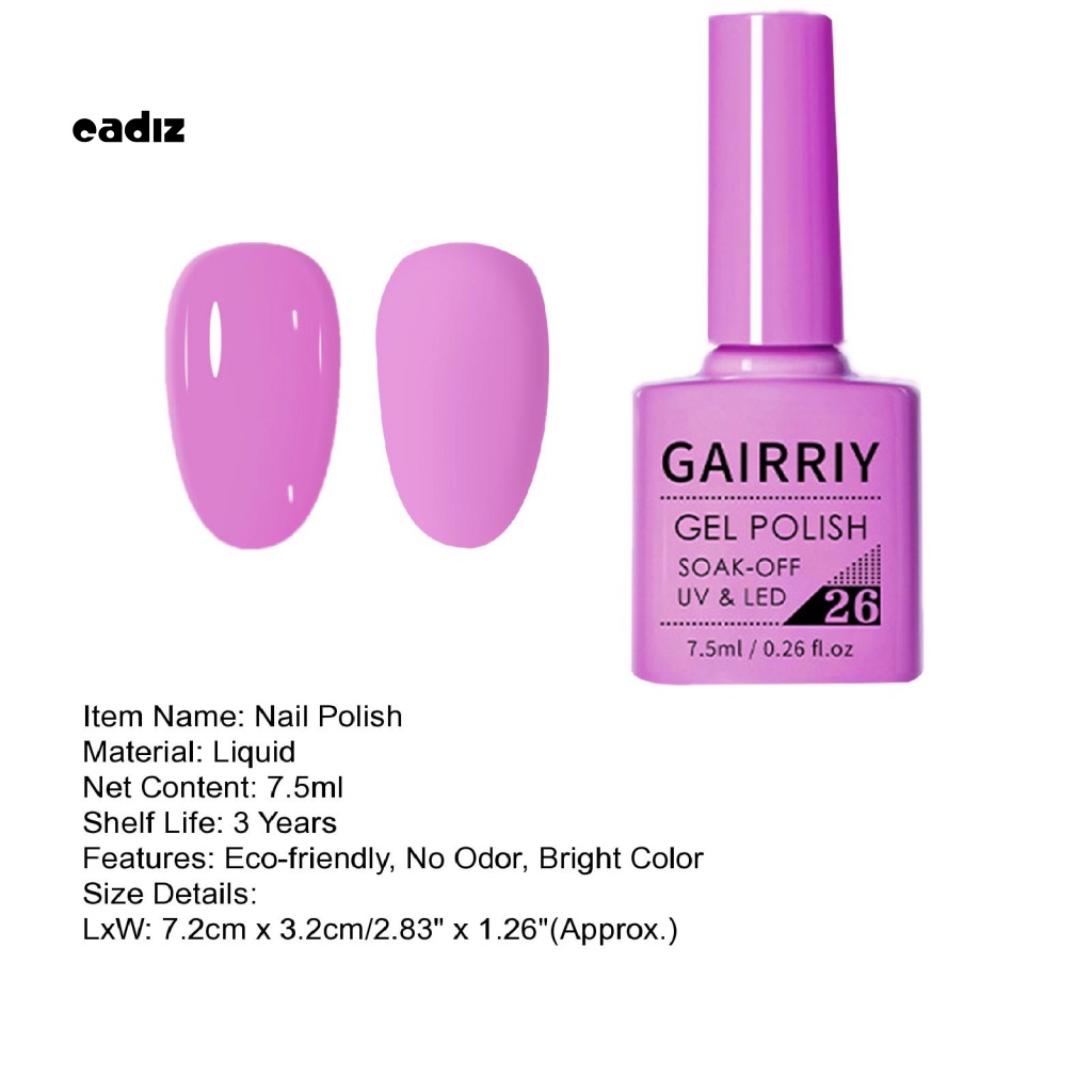 Sơn Móng Tay Dạng Gel UV Bóng Nhẹ DIY