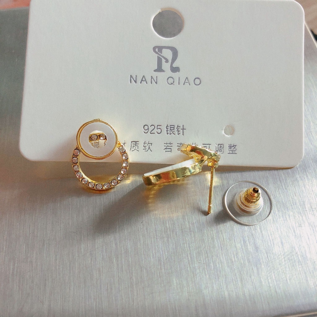 Đôi Khuyên Tai Dáng Tròn Phong Cách Hàn Quốc Dành Nữ Tính