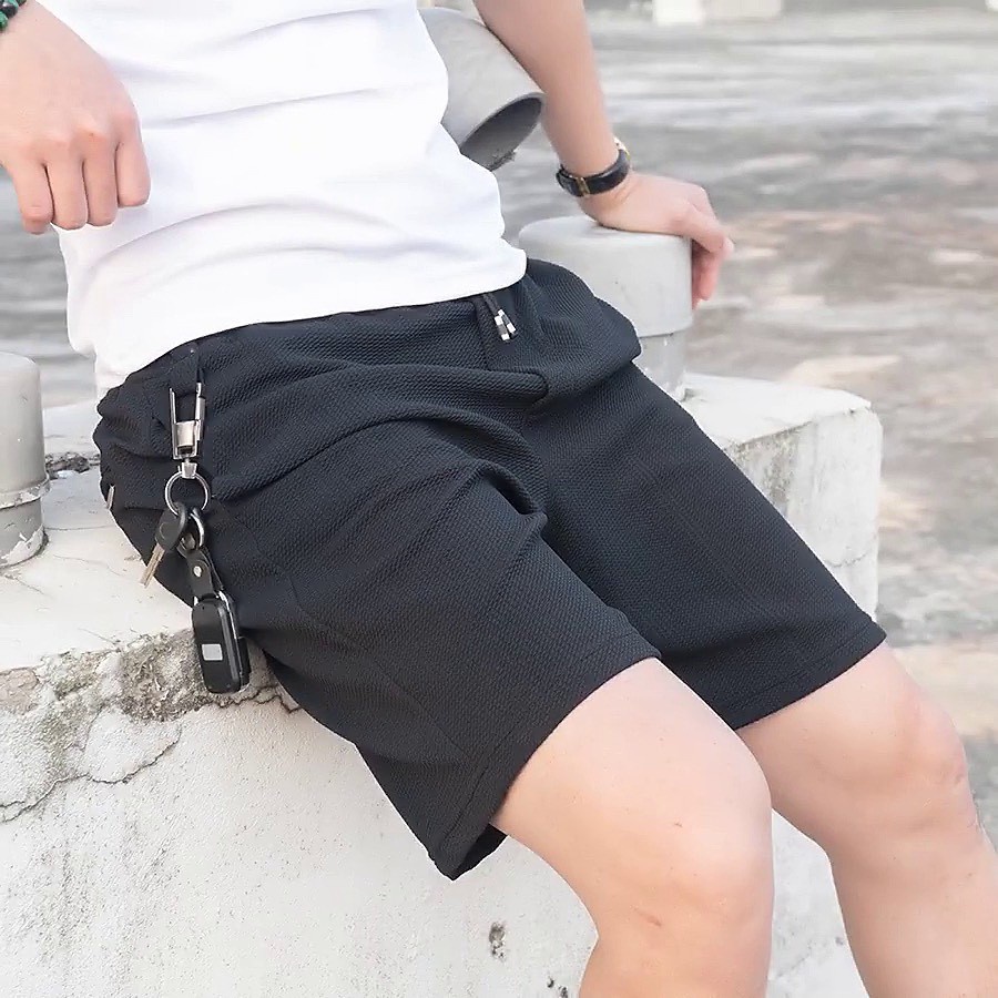 Quần đùi nam vải Cotton xốp mát, mặc đi chơi, đi biển, tập thể thao ST-STORE