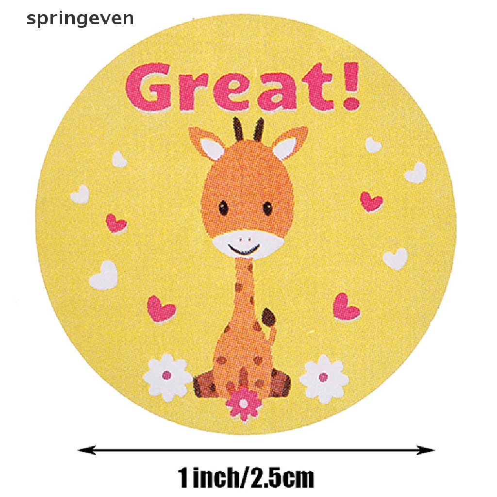 Set 500 Sticker Động Vật Dễ Thương Dán Khen Thưởng Cho Giáo Viên