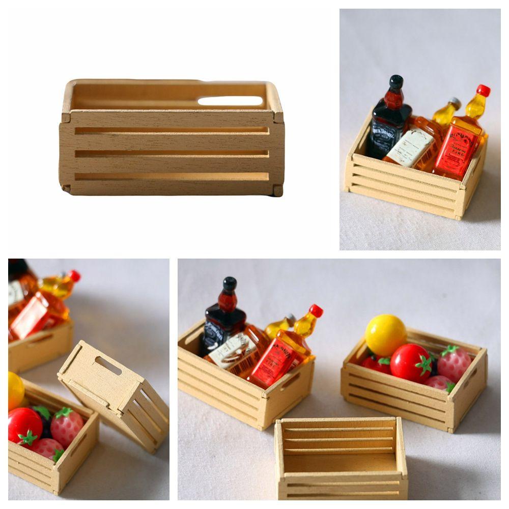 LUOL Bộ 4 Khung Gỗ Mini Trang Trí Mô Hình