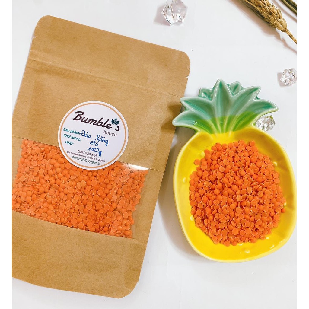 Túi lẻ 100g Đậu lăng đỏ hữu cơ