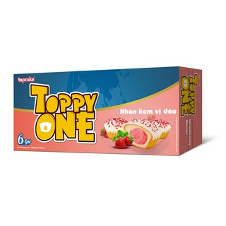 Bánh cupcake TOPPY ONE - Nhân kem dâu 180g