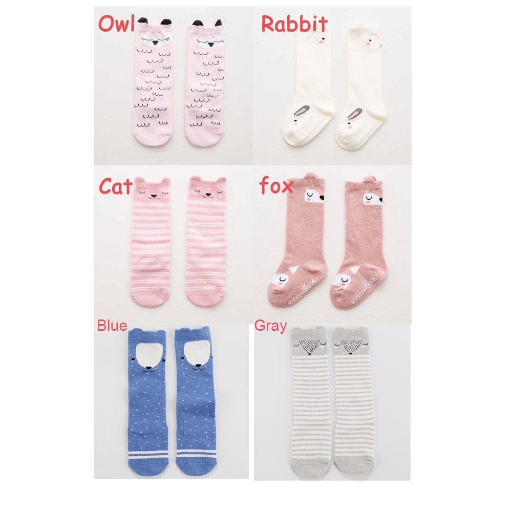 Dễ Thương Vớ Cotton Chống Trượt In Họa Tiết Hoạt Hình Đáng Yêu Thời Trang Cho Bé Sơ Sinh